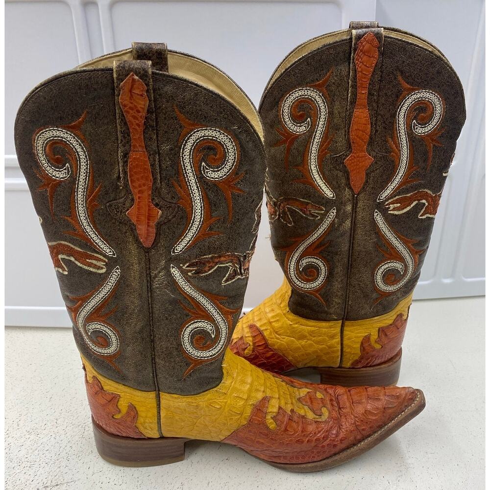 El Alacran De Durango Western scorpion crocodile boots 30 (12-12.5) - Picture 3 of 9
